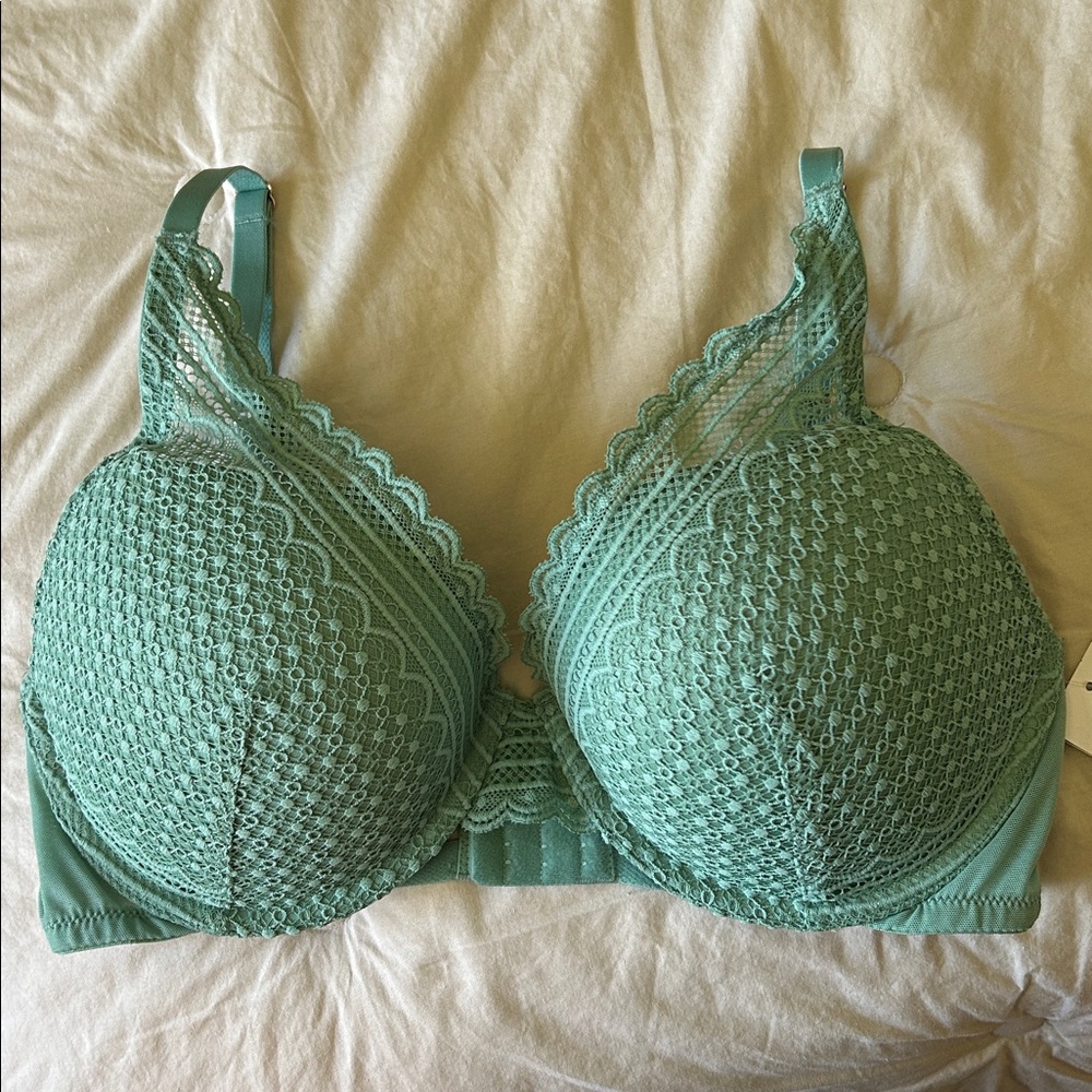 Auden Lace Push-up Comfort Wire Plunge Bra
